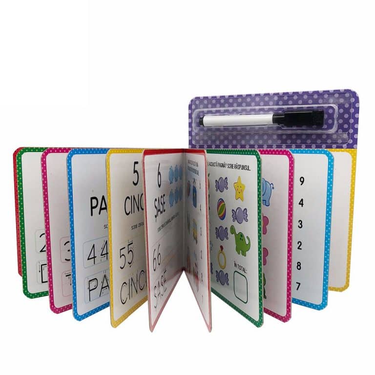 Children Number And Alphabet Learning Write And Wipe Board Book Set ...